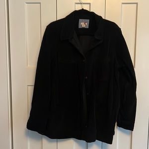 LL.Bean Black Corduroy Button-up W2X